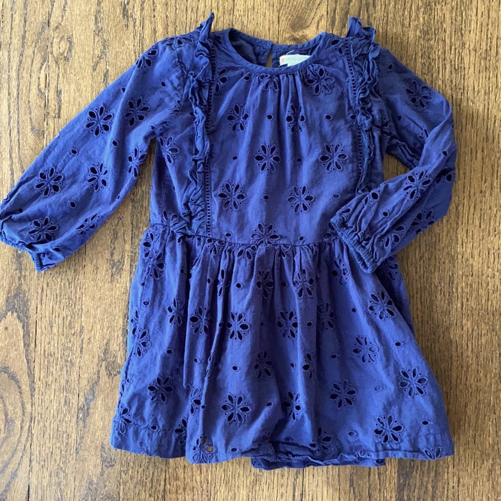 Size 4 Girls Crewcuts Navy Blue Dress
